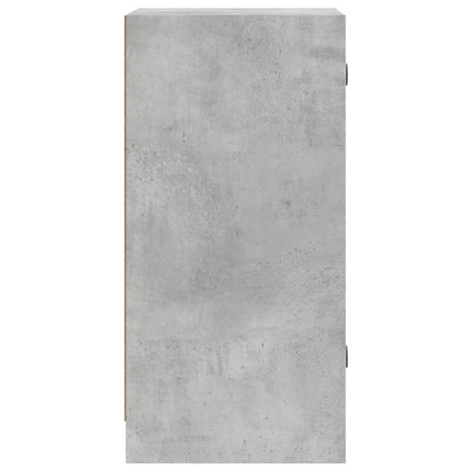 skab med glaslåger 35x37x75,5 cm betongrå