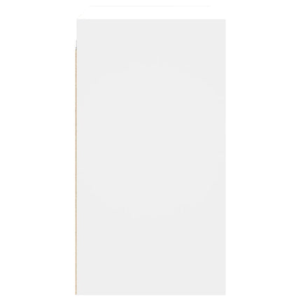 vægskab med glaslåger 68x37x68,5 cm hvid