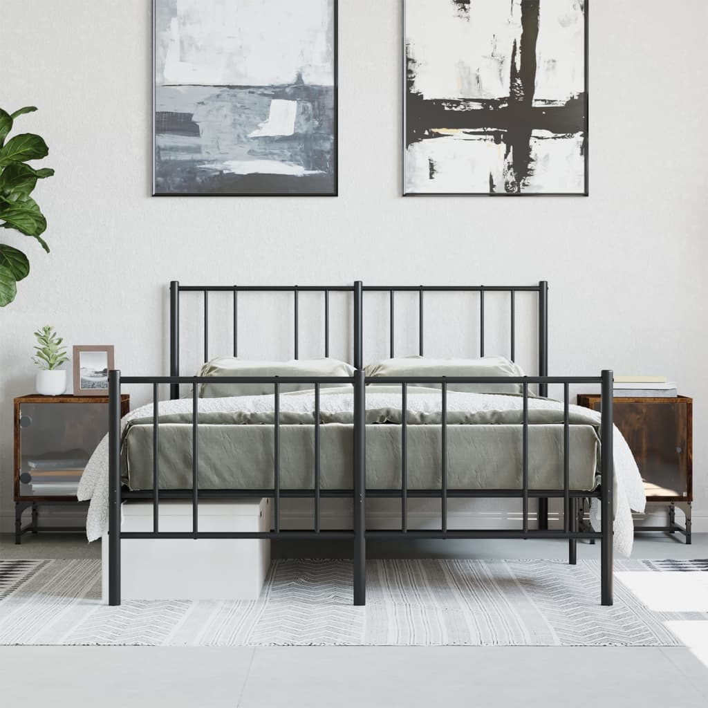 sengeborde 2 stk. med glaslåger 35x37x50 cm røget egetræsfarve