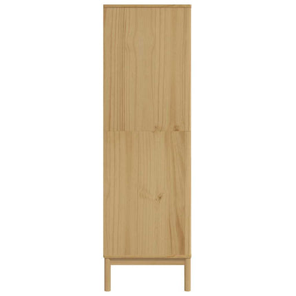 klædeskab FLORO 77x53x171 cm massivt fyrretræ gyldenbrun