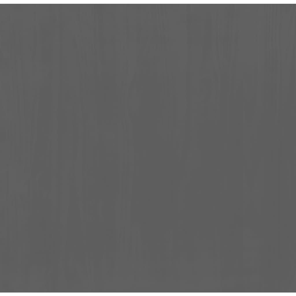 kommode FLORO massivt fyrretræ grå