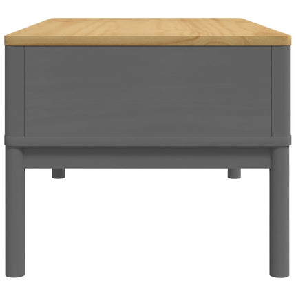 sofabord FLORO 99x55,5x45 cm massivt fyrretræ grå