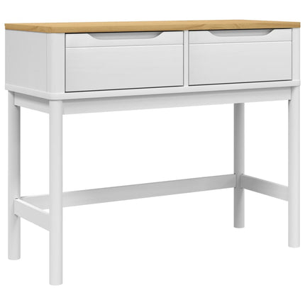 konsolbord BODO 89,5x36,5x73 cm massivt fyrretræ hvid