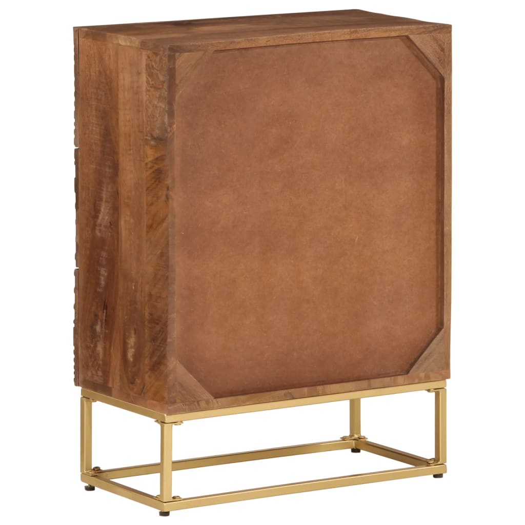 kommode 55x30x76 cm massivt mangotræ og jern