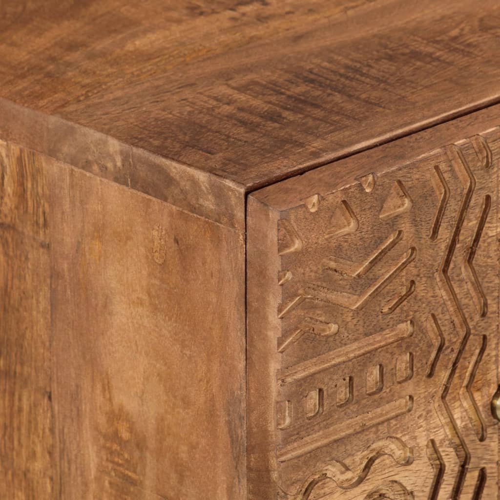 kommode 55x30x76 cm massivt mangotræ og jern