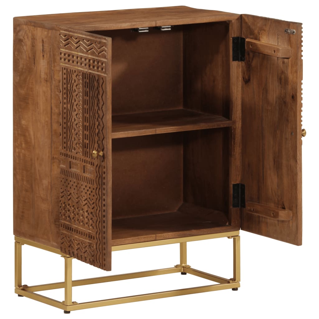 skænk 55x30x76 cm massivt mangotræ og jern