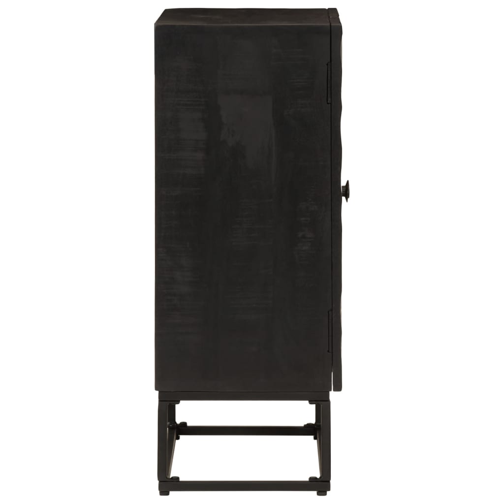 skænk 55x30x76 cm massivt mangotræ og jern sort