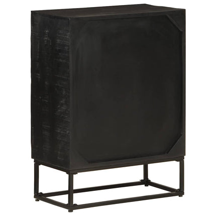 skænk 55x30x76 cm massivt mangotræ og jern sort