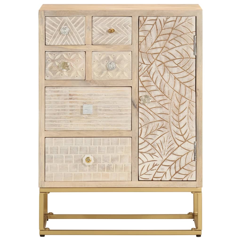 skænk 55x30x76 cm massivt mangotræ og jern