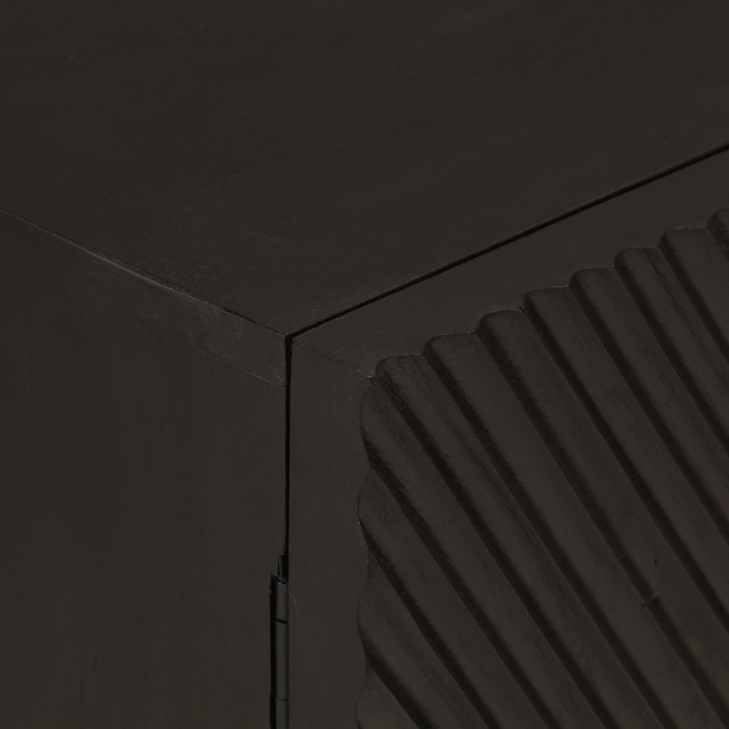 skænk 55x30x76 cm massivt mangotræ og jern sort