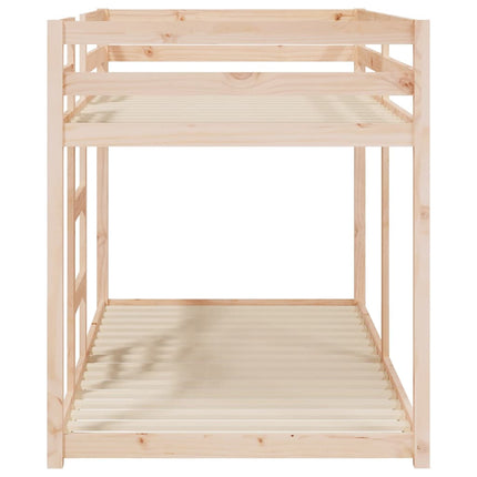 køjeseng uden madras 90x190 cm massivt fyrretræ