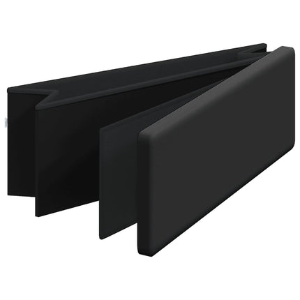opbevaringsbænk foldbar PVC sort