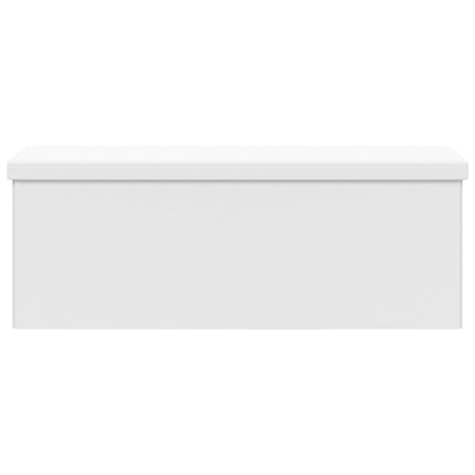 opbevaringsbænk foldbar PVC hvid