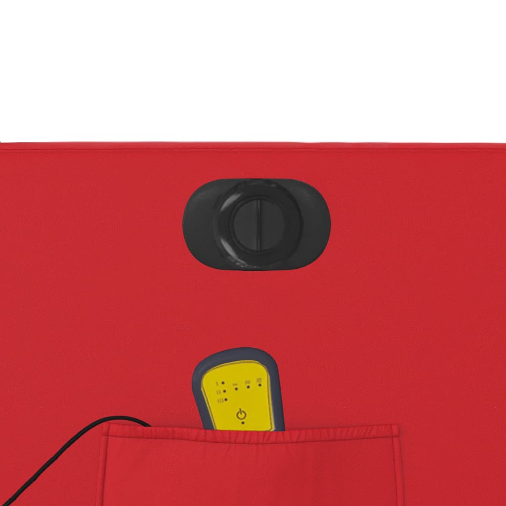 eldrevet massagestol kunstlæder rød