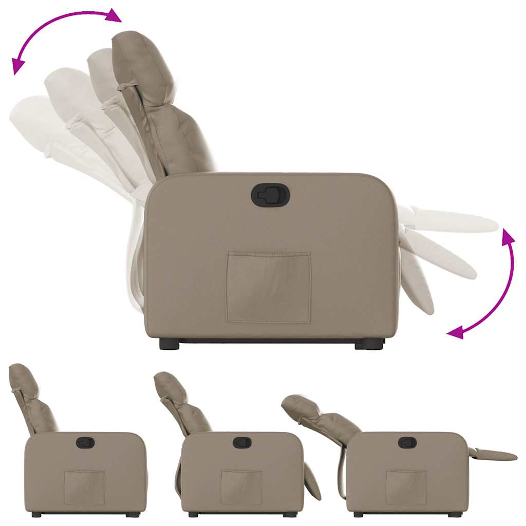 løftestol kunstlæder cappuccino