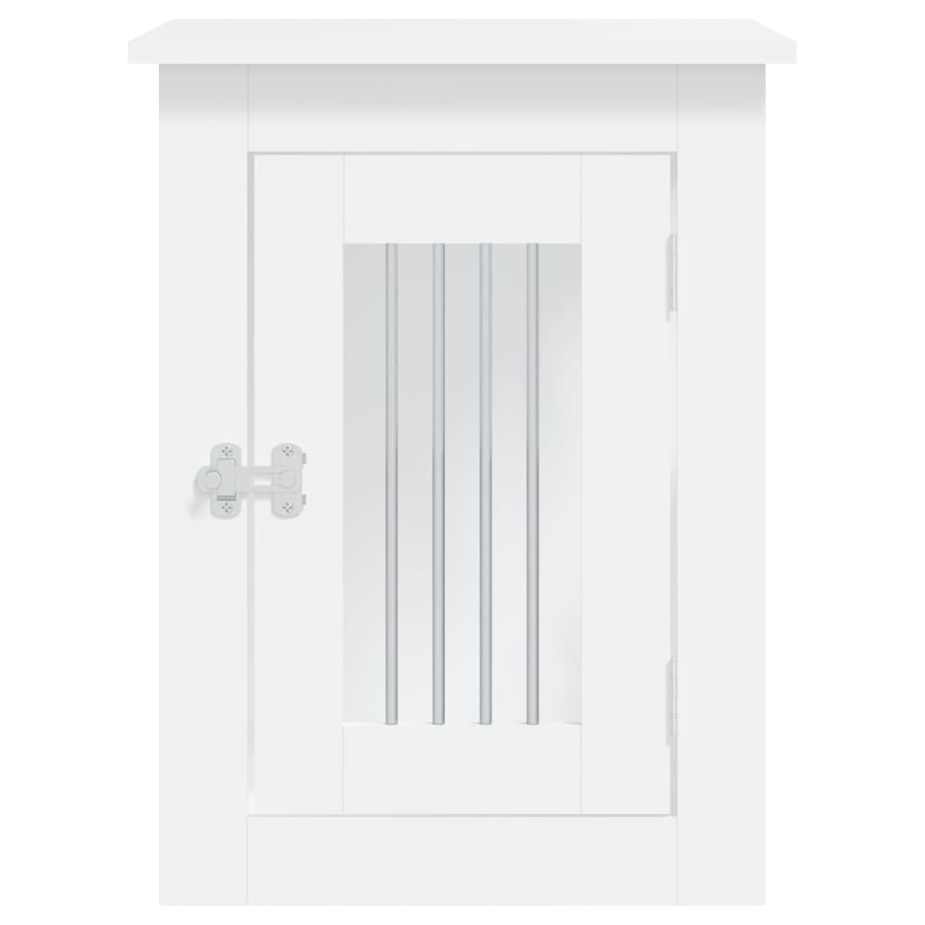 hundebur 45x62x59 cm konstrueret træ hvid