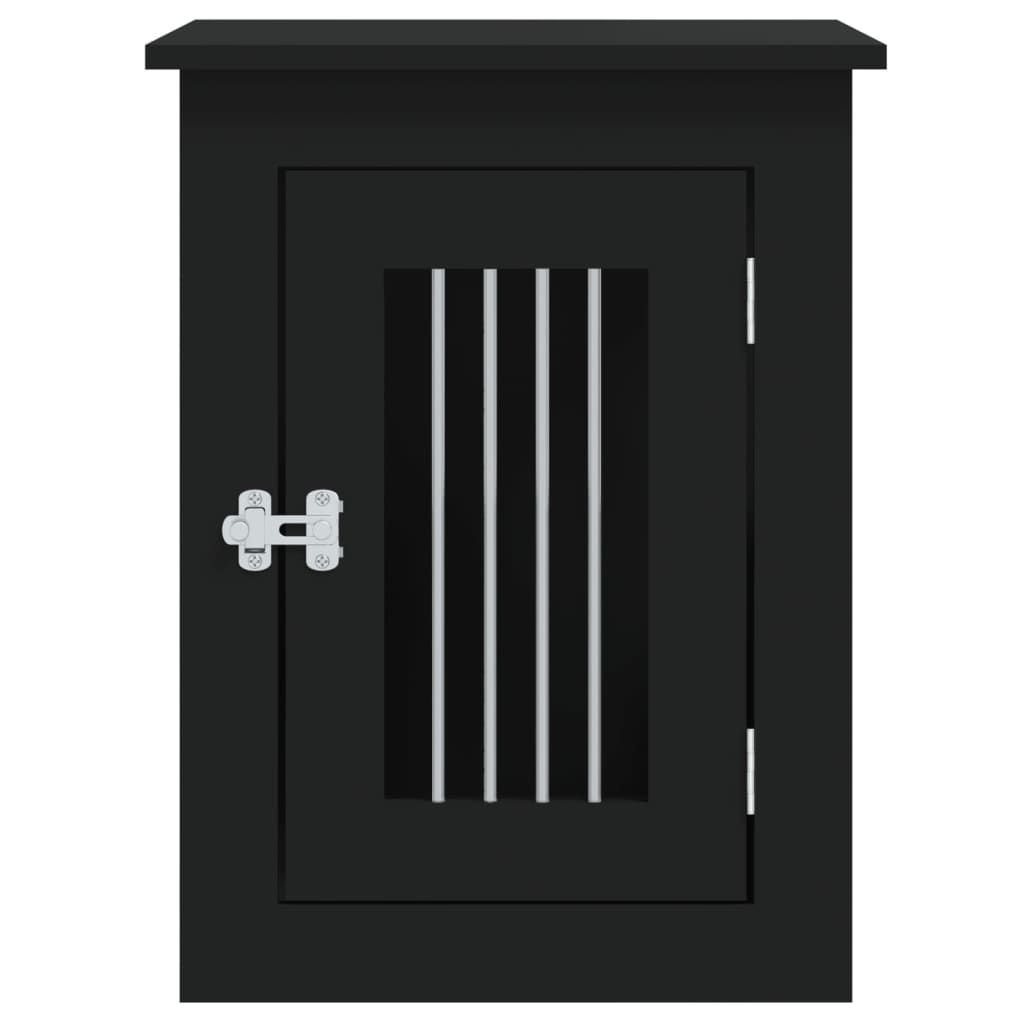 hundebur 45x62x59 cm konstrueret træ sort