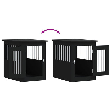 hundebur 45x62x59 cm konstrueret træ sort