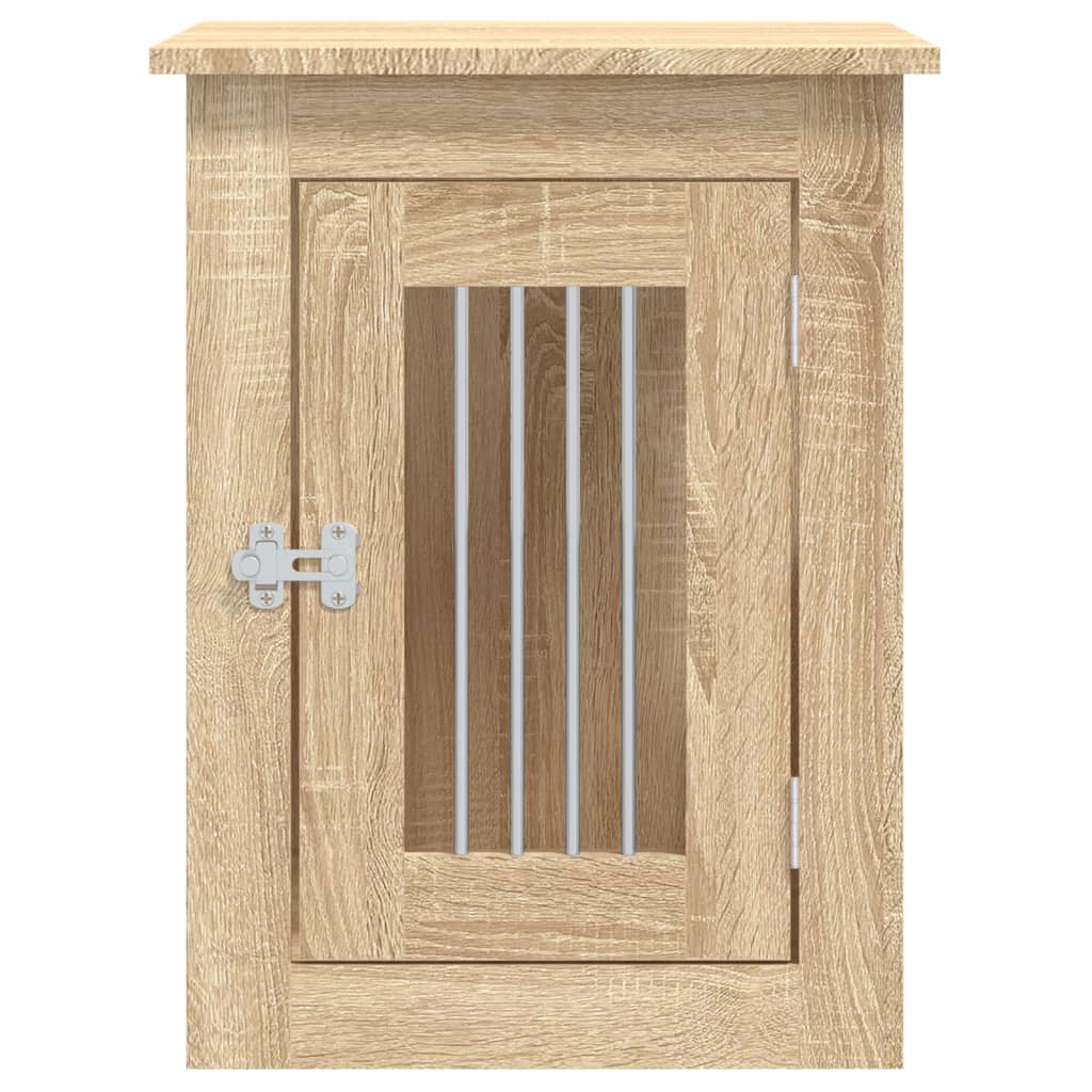 hundebur 45x62x59 cm konstrueret træ sonoma-eg
