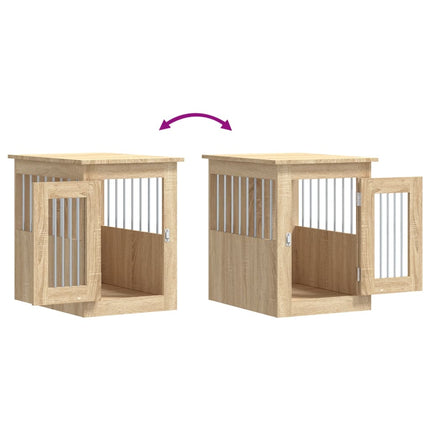 hundebur 45x62x59 cm konstrueret træ sonoma-eg