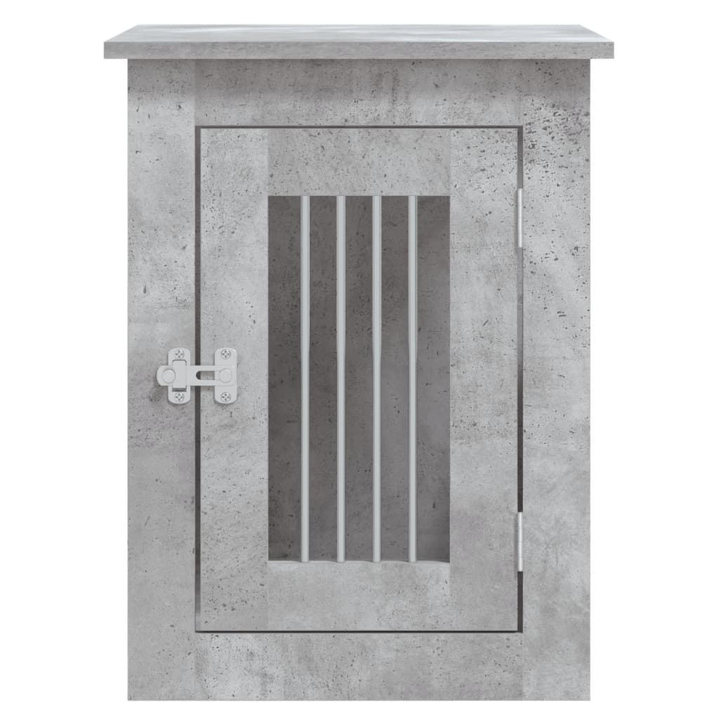hundebur 45x62x59 cm konstrueret træ betongrå