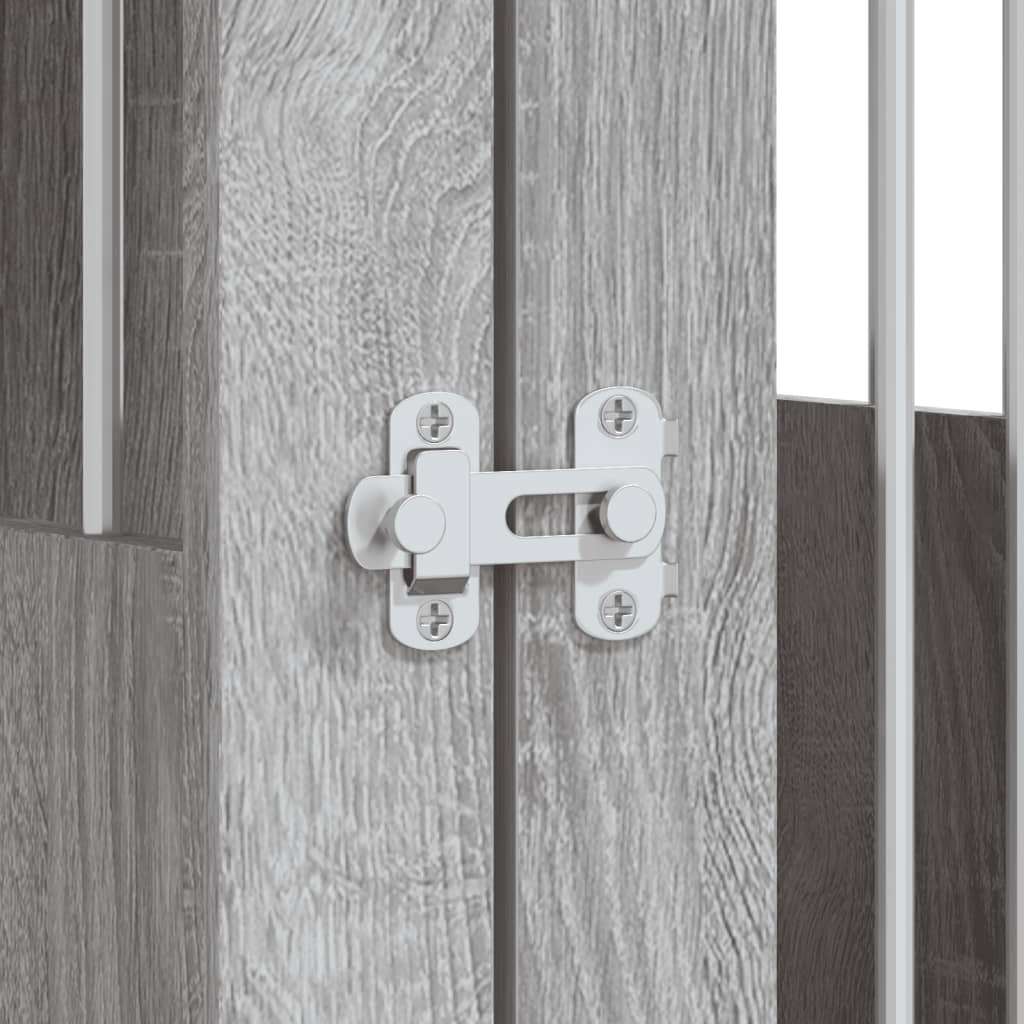 hundebur 45x62x59 cm konstrueret træ grå sonoma-eg