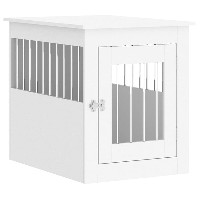 hundebur 55x75x65 cm konstrueret træ hvid