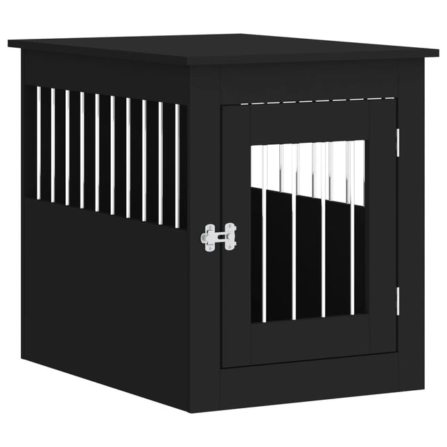 hundebur 55x75x65 cm konstrueret træ sort