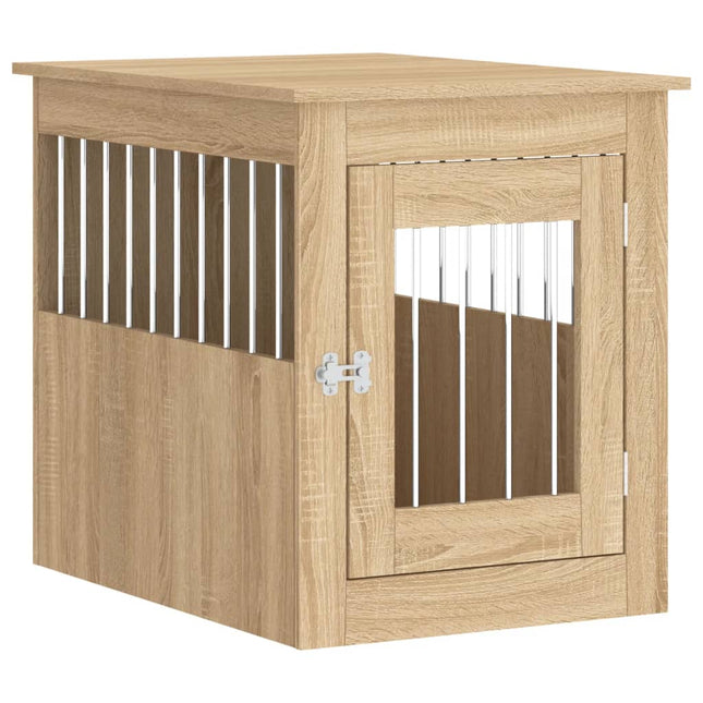 hundebur 55x75x65 cm konstrueret træ sonoma-eg