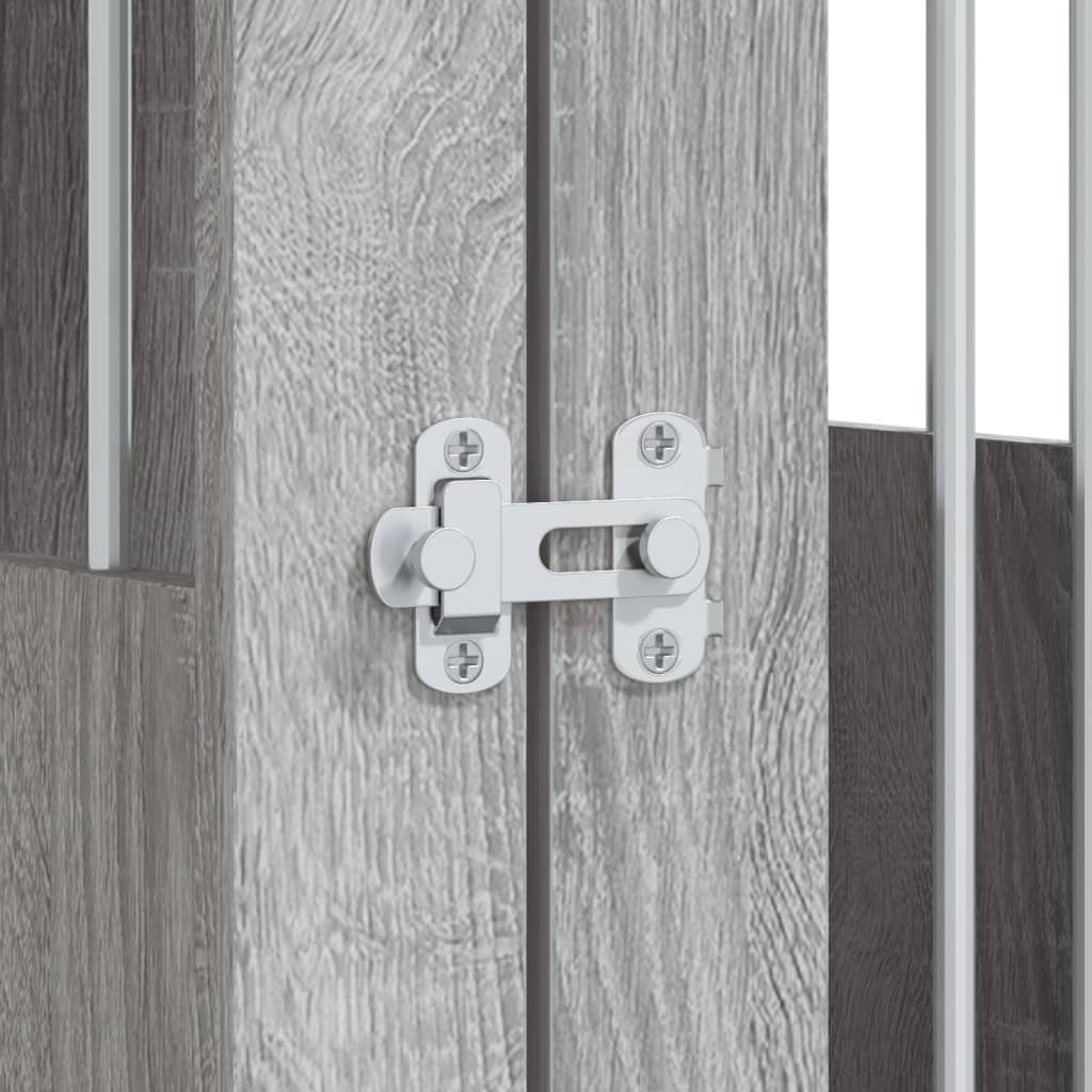 hundebur 55x75x65 cm konstrueret træ grå sonoma-eg