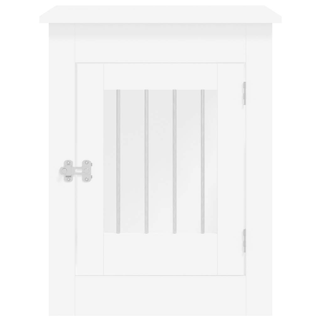 hundebur 55x80x68 cm konstrueret træ hvid