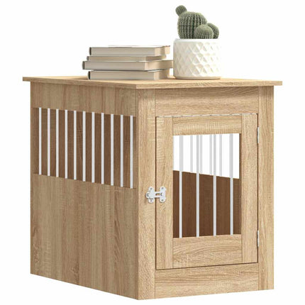 hundebur 55x80x68 cm konstrueret træ sonoma-eg