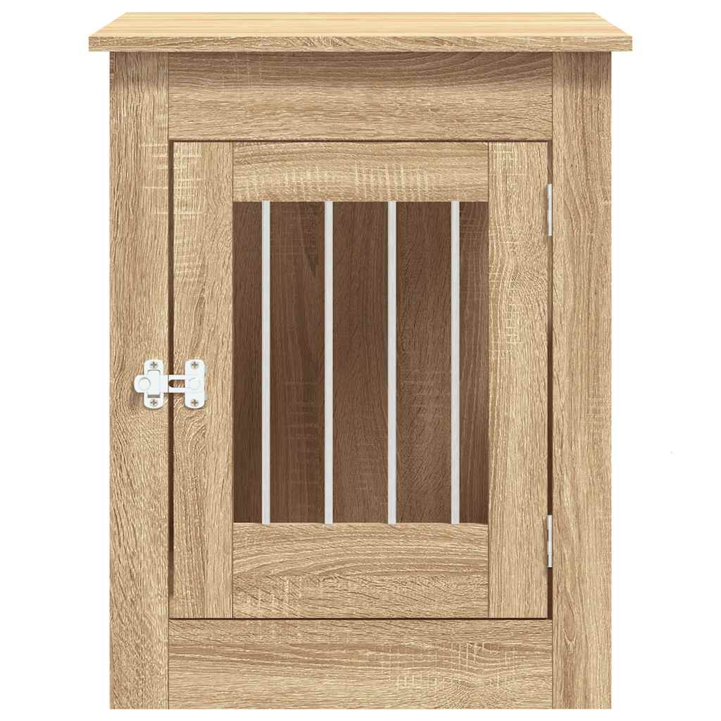hundebur 55x80x68 cm konstrueret træ sonoma-eg