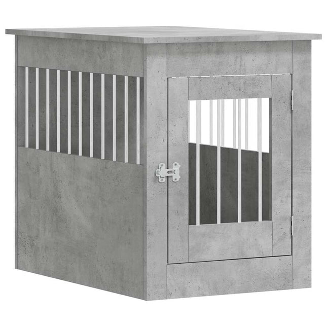 hundebur 55x80x68 cm konstrueret træ betongrå
