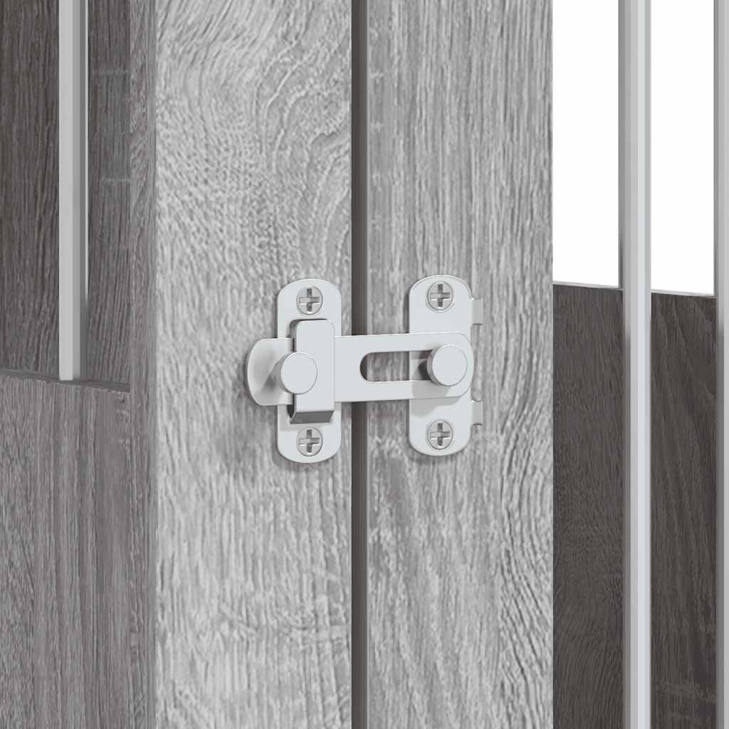 hundebur 55x80x68 cm konstrueret træ grå sonoma-eg