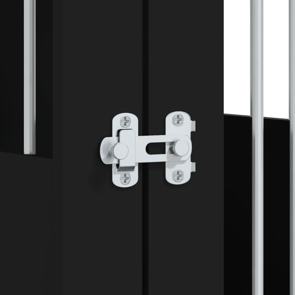 hundebur 64,5x80x71 cm konstrueret træ sort