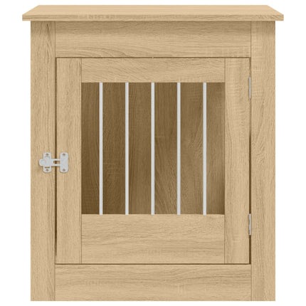 hundebur 64,5x80x71 cm konstrueret træ sonoma-eg