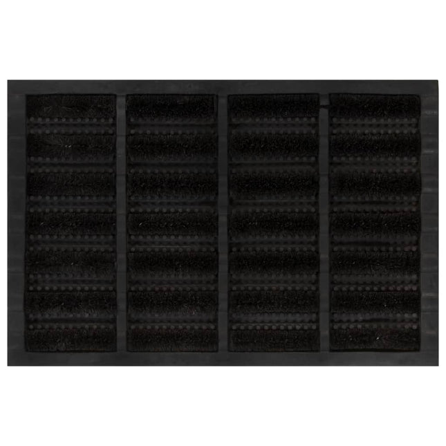 dørmåtte 40x60 cm rektangulær gummi og coir