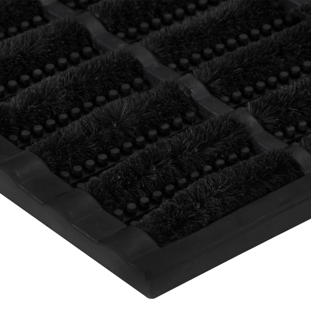 dørmåtte 40x60 cm rektangulær gummi og coir