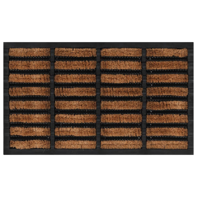 dørmåtte 45x75 cm rektangulær gummi og coir
