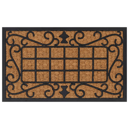 dørmåtte 45x75 cm rektangulær gummi og coir