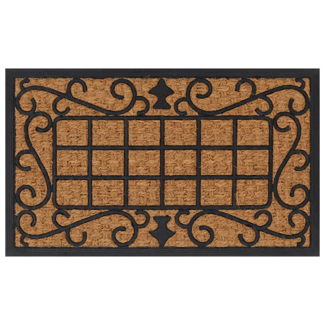 dørmåtte 45x75 cm rektangulær gummi og coir