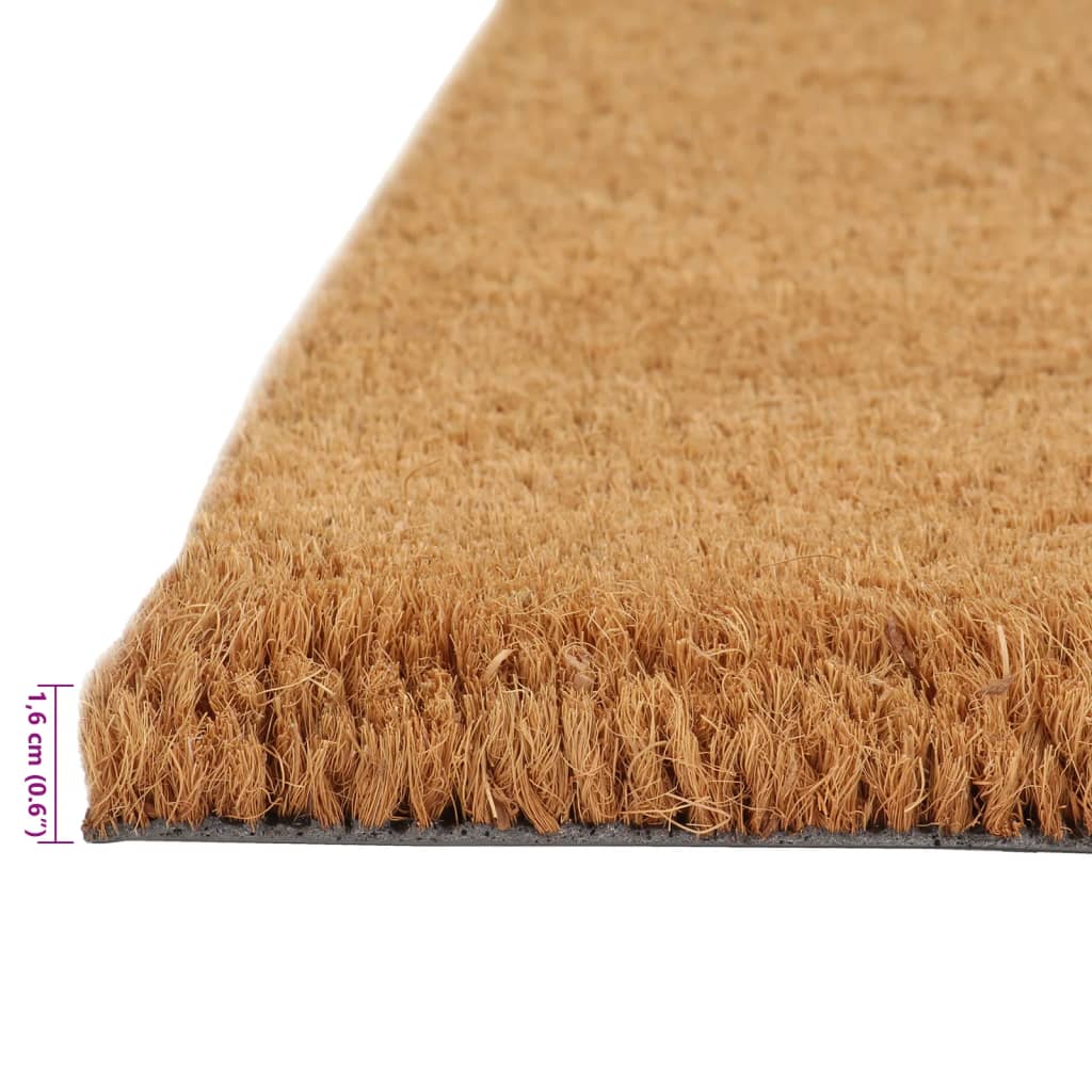 dørmåtter 5 stk. 40x60 cm tuftet coir naturfarvet
