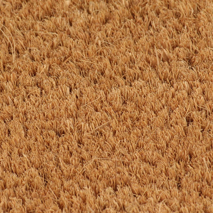 dørmåtte 40x60 cm halvrund tuftet coir naturfarvet