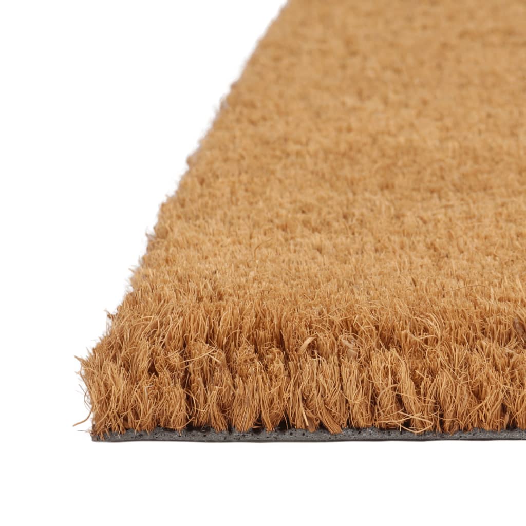 dørmåtte 50x80 cm halvrund tuftet coir naturfarvet
