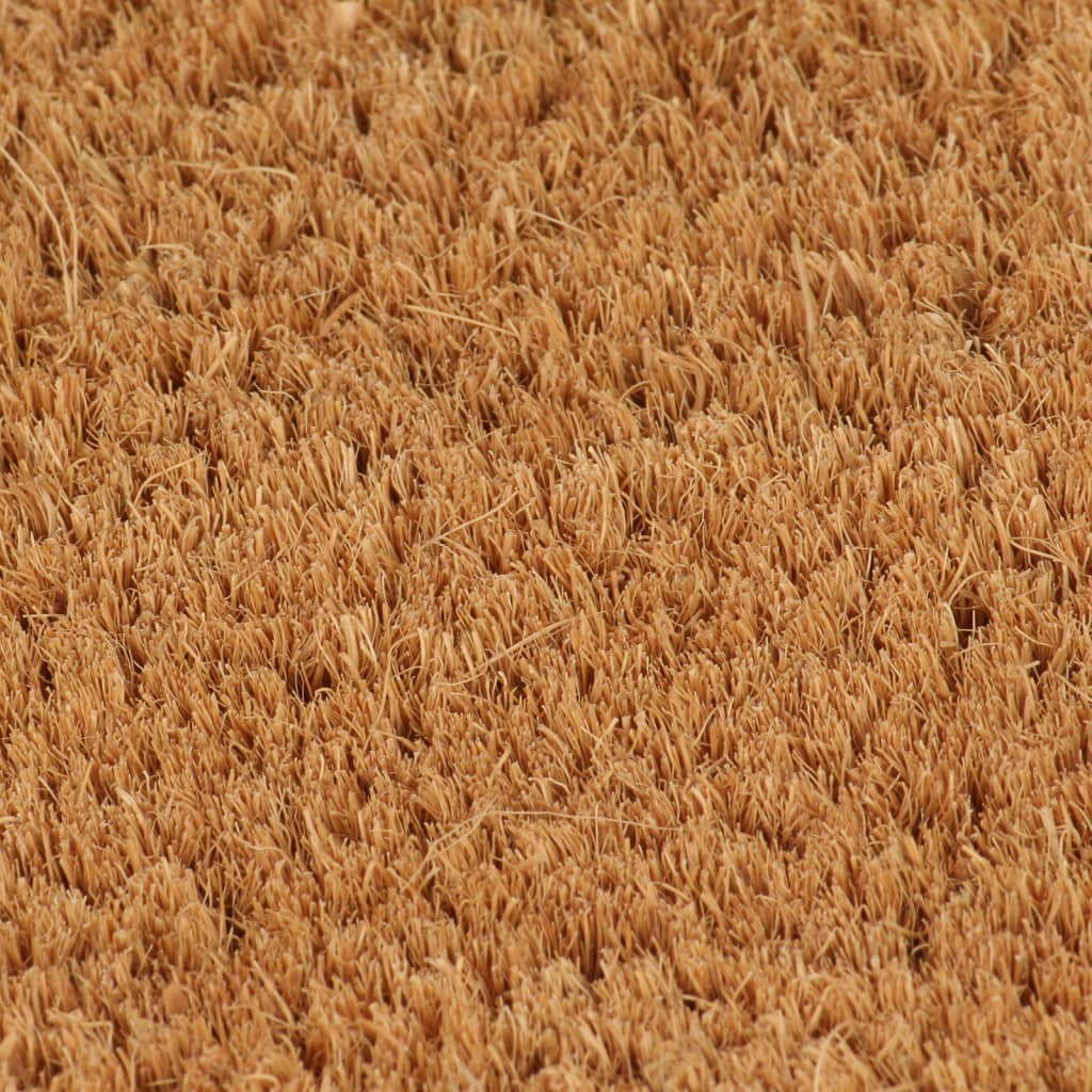 dørmåtte 60x90 cm halvrund tuftet coir naturfarvet