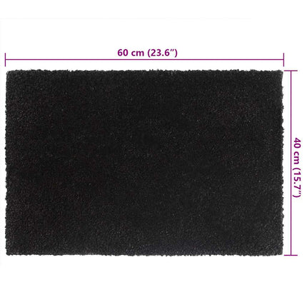 dørmåtte 40x60 cm tuftet coir sort