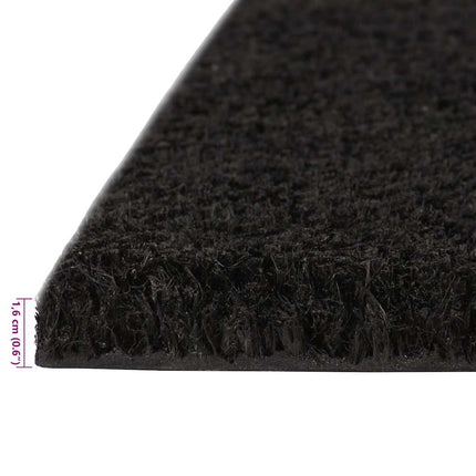 dørmåtter 2 stk. 40x60 cm tuftet coir sort
