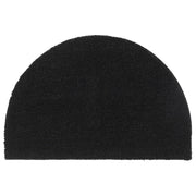 dørmåtte 40x60 cm halvrund tuftet coir sort