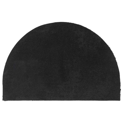 dørmåtte 40x60 cm halvrund tuftet coir sort